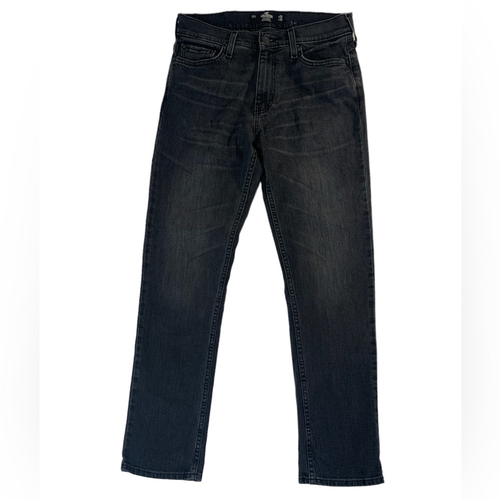Hollister Epic Flex Men's Washed Black Slim Straight Jeans Size W30 L30